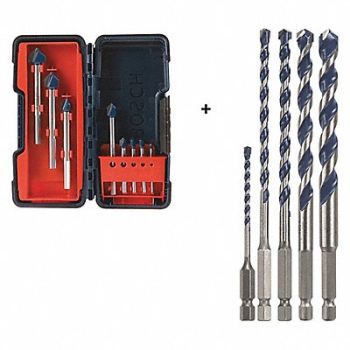 BOSCH Glass and Tile Drill Bit Set For Drill, 313F65