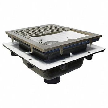JAY R. SMITH MFG. CO Floor Drain Cast-Iron No Hub, 38VC45