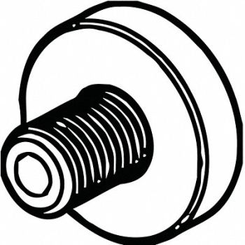 ERICKSON Hardware MIL Shower Head Cool SCRW, 314KK1