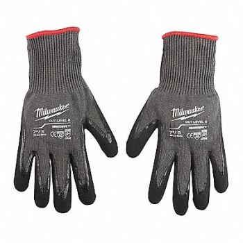 MILWAUKEE Gloves Wrk Nitrle Dipd Cut 5. 2X PR, 317C27