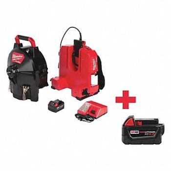 MILWAUKEE Drain Gun Kit 18.0V 100 ft Max Run, 317D98