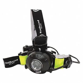 RAILHEAD GEAR Headlamp ABS Plastic Black 560lm, 317T09