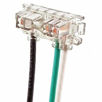 HUBBELL Recep Wiring Mod 125VAC 6in Solid, 31A380