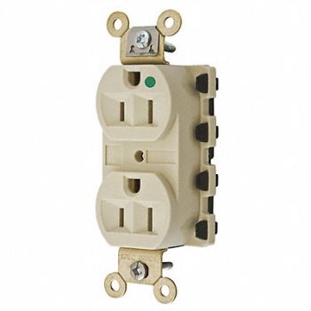 HUBBELL Receptacle Duplex 15A 5-15R 125V, 31A402