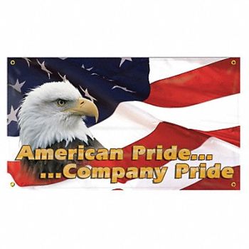 ACCUFORM Safety Banner 28in x 48in Poly Sheeting, 31A697