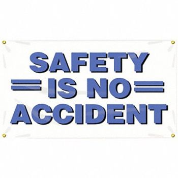 ACCUFORM Safety Banner 28in x 48in Poly Sheeting, 31A701