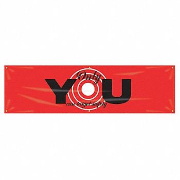 ACCUFORM Safety Banner 28in x 96in Poly Sheeting, 31A713