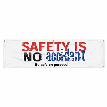 ACCUFORM Safety Banner 28in x 96in Poly Sheeting, 31A716