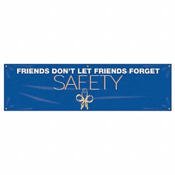 ACCUFORM Safety Banner 28in x 96in Poly Sheeting, 31A717