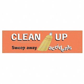 ACCUFORM Safety Banner 28in x 96in Poly Sheeting, 31A720