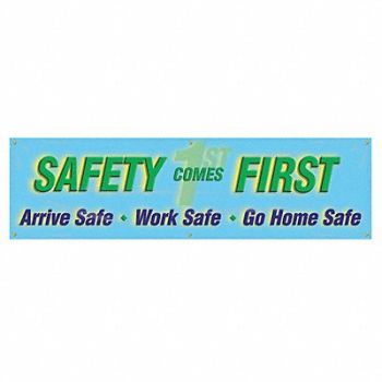 ACCUFORM Safety Banner 28in x 96in Poly Sheeting, 31A731
