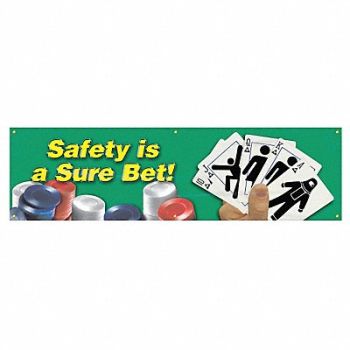 ACCUFORM Safety Banner 28in x 96in Poly Sheeting, 31A732