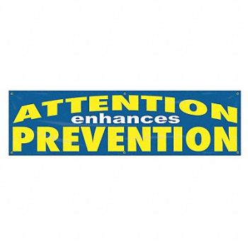 ACCUFORM Safety Banner 28in x 96in Poly Sheeting, 31A737