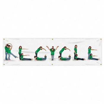 ACCUFORM Safety Banner 28in x 96in Poly Sheeting, 31A738