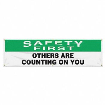ACCUFORM Safety Banner 28in x 96in Poly Sheeting, 31A747
