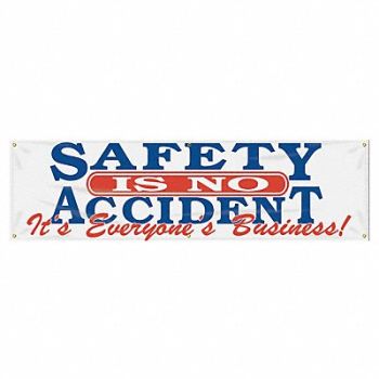 ACCUFORM Safety Banner 28in x 96in Poly Sheeting, 31A748