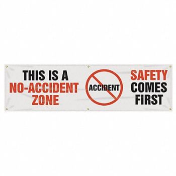 ACCUFORM Safety Banner 28in x 96in Poly Sheeting, 31A750
