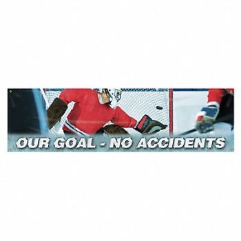 ACCUFORM Safety Banner 28in x 96in Poly Sheeting, 31A751