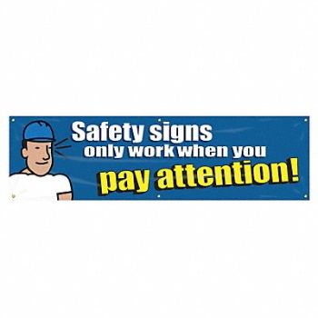 ACCUFORM Safety Banner 28in x 96in Poly Sheeting, 31A754