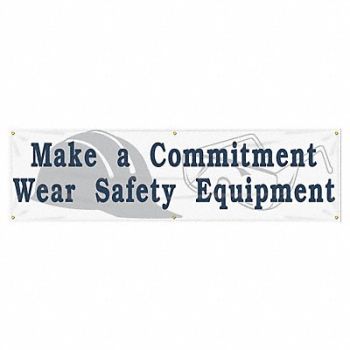 ACCUFORM Safety Banner 28in x 96in Poly Sheeting, 31A761