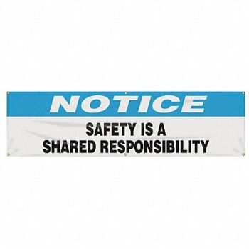 ACCUFORM Safety Banner 28in x 96in Poly Sheeting, 31A783