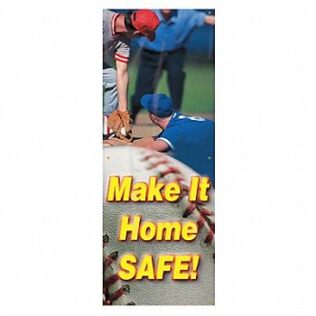 ACCUFORM Safety Banner 74in x 28in Poly Sheeting, 31A784