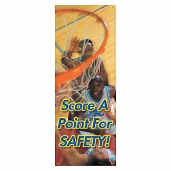 ACCUFORM Safety Banner 74in x 28in Poly Sheeting, 31A785