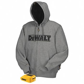 DEWALT Heated Hoodie S Men s Gray, 31AC99