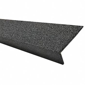 SURE-FOOT FRP Stair Nosing Black 24in W Fiberglass, 31AP36