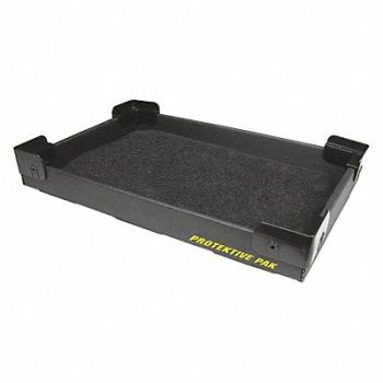 PROTEKTIVE PAK ESD Tray Black 18 in 11 3/4 in, 31AR60