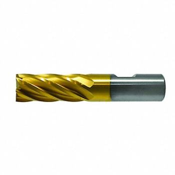 CLEVELAND Sq. End Mill Single End Cobalt 3/4, 31C156