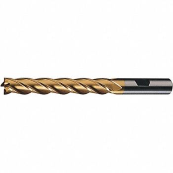 CLEVELAND Sq. End Mill Single End Cobalt 9/32, 31C108