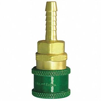 EATON HANSEN Coupler Body Hose Barb 1/4 Brass, 31C904