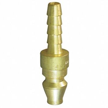 EATON HANSEN Coupler Plug Hose Barb 1/4 Brass, 31C911