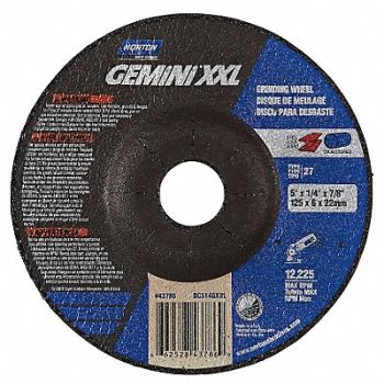 NORTON Depressed Center Wheel 5In 12225RPM, 31CF14