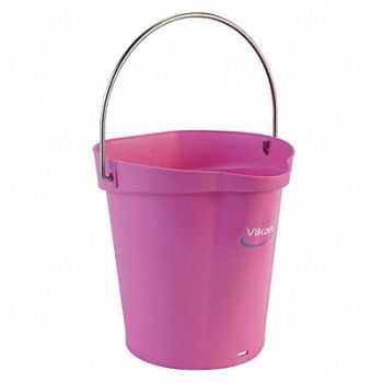 VIKAN H8704 Hygienic Bucket 1 1/2 gal Pink, 31CF43