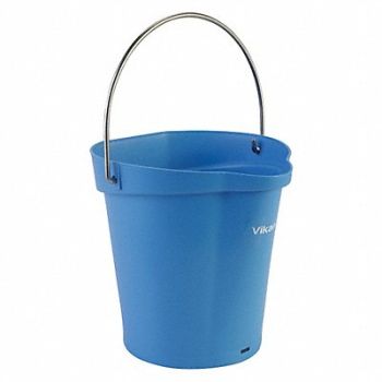VIKAN H8704 Hygienic Bucket 1 1/2 gal Blue, 31CF45
