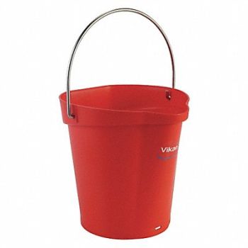 VIKAN H8704 Hygienic Bucket 1 1/2 gal Red, 31CF46