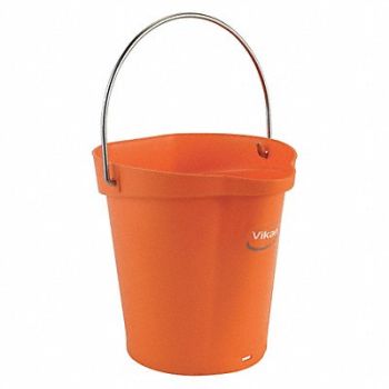VIKAN H8704 Hygienic Bucket 1 1/2 gal Orange, 31CF49