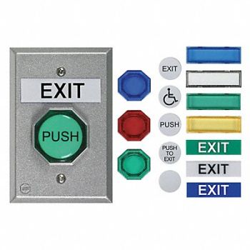 SAFETY TECHNOLOGY INTERNATIONAL Universal Button Pneumatic 1-5/8 In., 31CL73