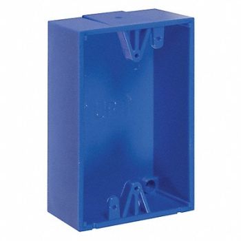 SAFETY TECHNOLOGY INTERNATIONAL Back Box Polycarbonate Blue, 31CM82