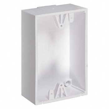 SAFETY TECHNOLOGY INTERNATIONAL Back Box Polycarbonate White, 31CM86