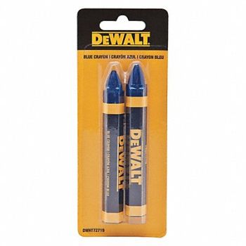 DEWALT Lumber Crayon Blue 1/2 Size PK2, 31CN50