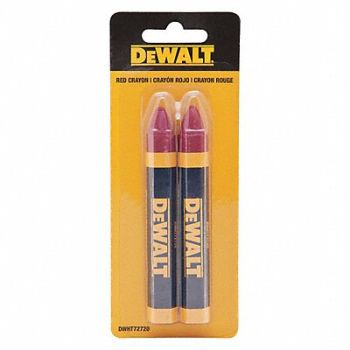 DEWALT Lumber Crayon Red 1/2 Size PK2, 31CN51