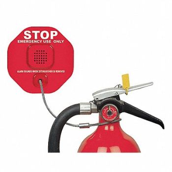 SAFETY TECHNOLOGY INTERNATIONAL Fire Extinguisher Alarm 9V Battery Sound, 31CP04