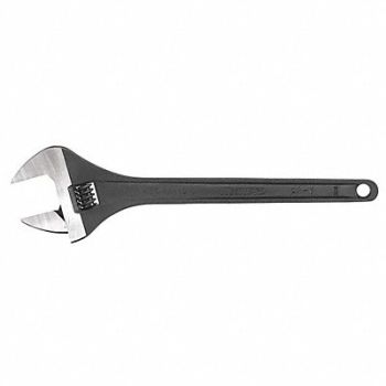 WESTWARD Adj. Wrench CV Steel Black Phosphate 24, 31D019