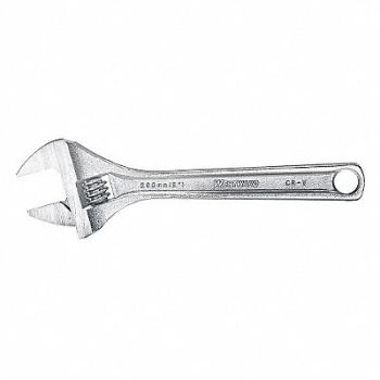 WESTWARD Adj. Wrench CV Steel Chrome 8, 31D022