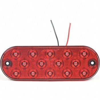 MAXXIMA Stop/Turn/Tail Light Oval Red 6-1/2 L, 31DG18