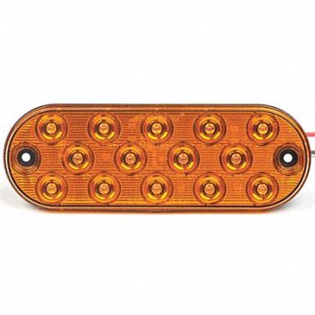 MAXXIMA Stop/Turn/Tail Light Oval Amber 6-1/2 L, 31DG19