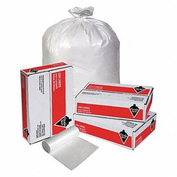 TOUGH GUY Pest-Repel Trash Bag 60 gal White PK100, 31DK52